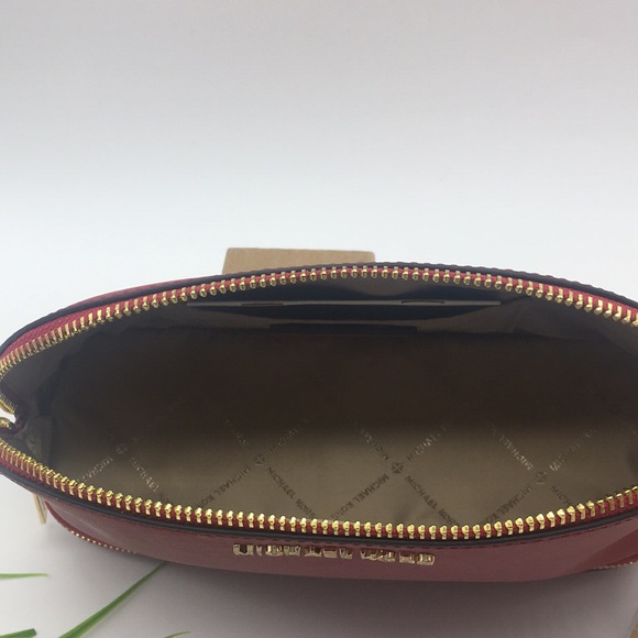 Michael Kors GIFTABLES LG MFTravel Pouch SCARLET - Picture 7 of 8